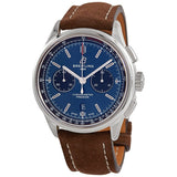 Breitling Premier B01 Chronograph Automatic Chronometer Blue Dial Men's Watch #AB0118221C1X1 - Watches of America