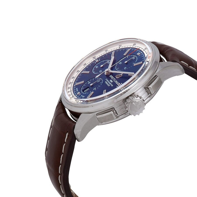 Breitling Premier Chronograph Automatic Chronometer Blue Dial Men's Watch #A13315351C1P2 - Watches of America #2