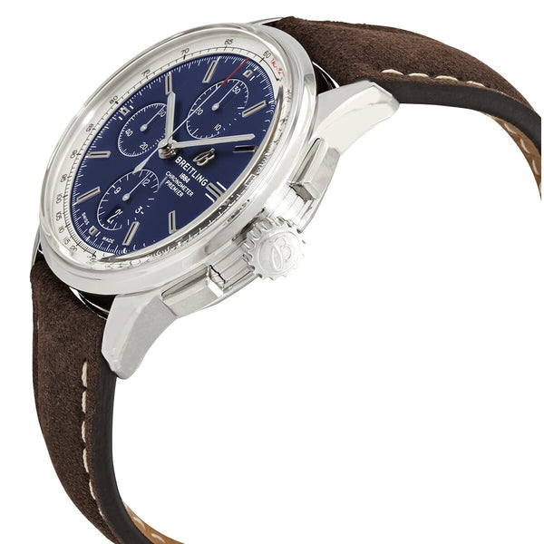 Breitling Premier Chronograph Automatic Chronometer Blue Dial Men's Watch #A13315351C1X1 - Watches of America #2