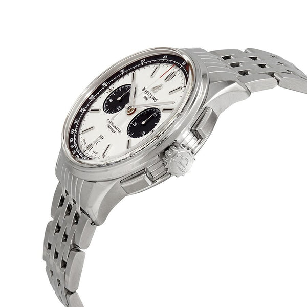 Breitling Premier Chronograph Automatic Chronometer Silver Dial Men's Watch #AB0118221G1A1 - Watches of America #2