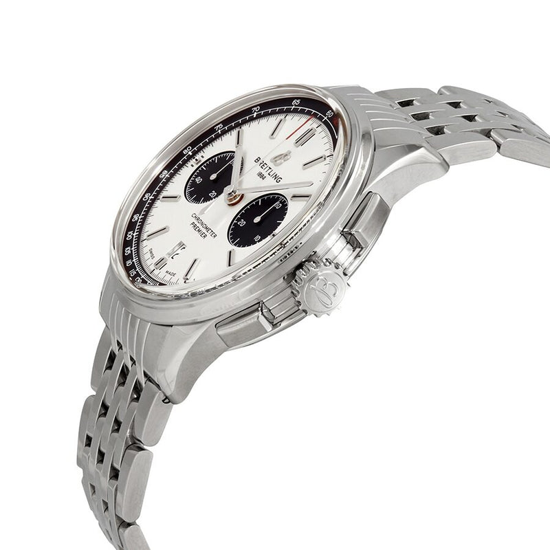 Breitling Premier Chronograph Automatic Chronometer Silver Dial Men's Watch #AB0118221G1A1 - Watches of America #2