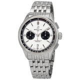 Breitling Premier Chronograph Automatic Chronometer Silver Dial Men's Watch #AB0118221G1A1 - Watches of America