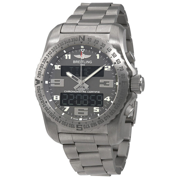 Breitling Professional Cockpit Grey Dial Men's Watch EB5010B1-M532TI#EB5010B1-M532-176E - Watches of America