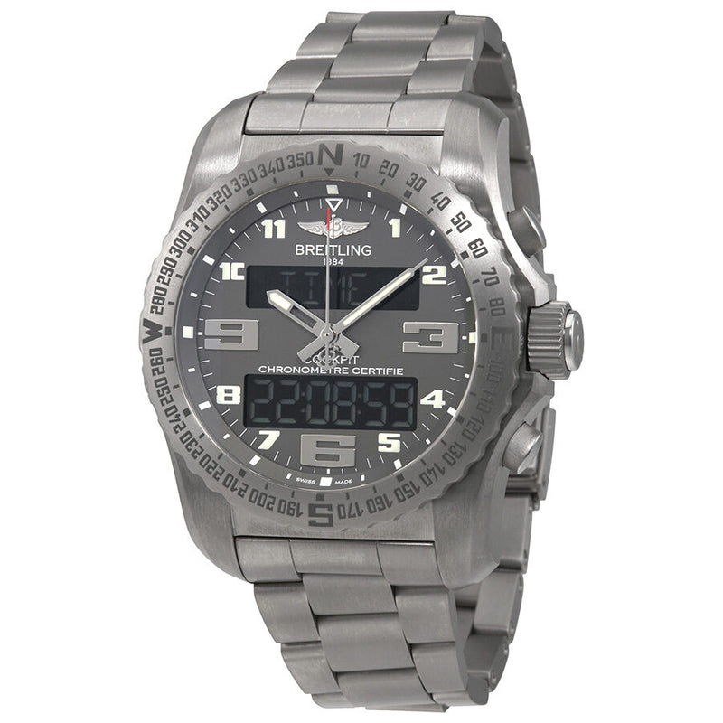 Breitling Professional Cockpit Grey Dial Men's Watch EB5010B1-M532TI#EB5010B1-M532-176E - Watches of America