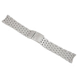 Breitling Stainless Silver Bracelet with Depoyment Clasp 24 mm / 20 mm#453A - Watches of America