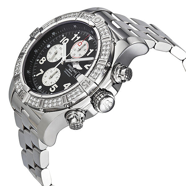 Breitling Super Avenger Chronograph Black Dial Men's Watch #A1337053-B973SS - Watches of America #2