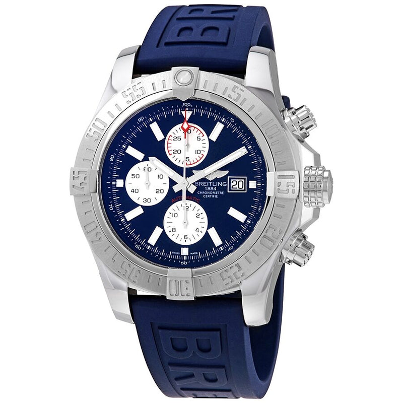 Breitling Super Avenger II Chronograph Automatic Blue Dial Men's Watch #A13371111C1S2 - Watches of America