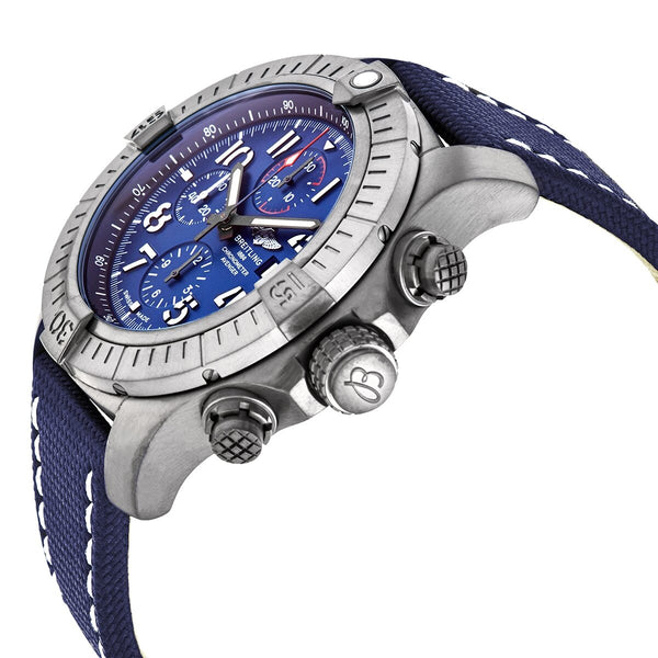 Breitling Super Avenger Night Mission Chronograph Automatic Chronometer Blue Dial Men's Watch #V13375101C1X2 - Watches of America #2