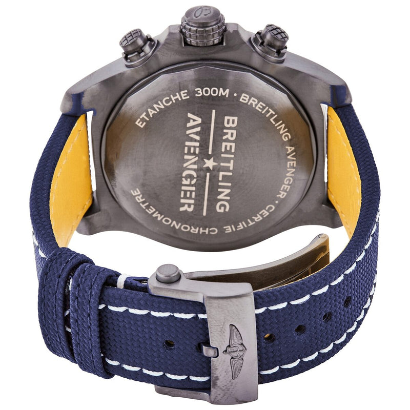 Breitling Super Avenger Night Mission Chronograph Automatic Chronometer Blue Dial Men's Watch #V13375101C1X2 - Watches of America #3