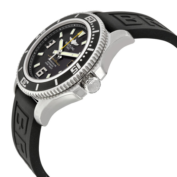 Breitling Superocean 44 Automatic Black Dial Black Rubber Men's Watch A1739102-BA78BKPT3 #A1739102/BA78BKPT3 - Watches of America #2