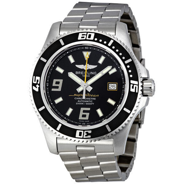Breitling Superocean 44 Black Dial Automatic Men's Watch #A1739012-BA78SS - Watches of America
