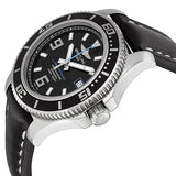 Breitling Superocean 44 Black Dial Black Leather Automatic Men's Watch A17391A8-BA79BKLT #A17391A8/BA79BKLT - Watches of America #2