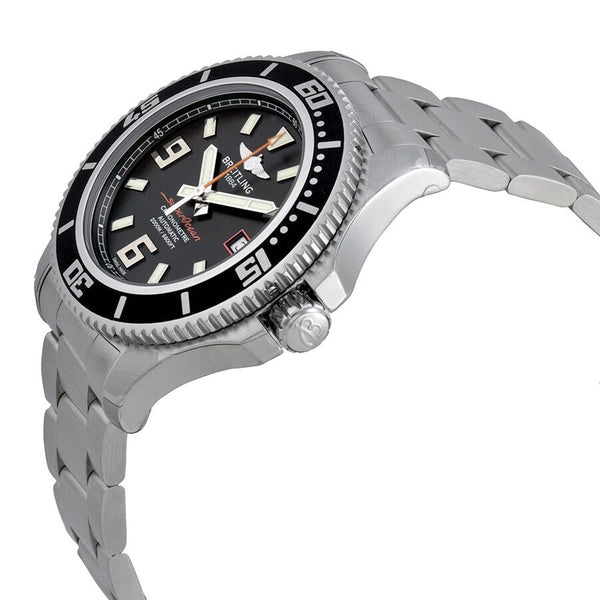 Breitling Superocean 44 Black Dial Stainless Steel Men's Watch A1739102-BA80SS #A1739102/BA80SS - Watches of America #2