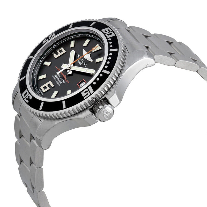Breitling Superocean 44 Black Dial Stainless Steel Men's Watch A1739102-BA80SS #A1739102/BA80SS - Watches of America #2