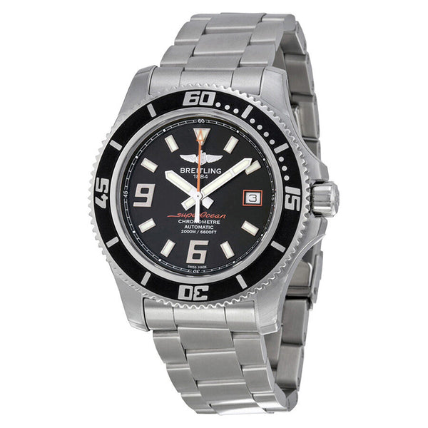Breitling Superocean 44 Black Dial Stainless Steel Men's Watch A1739102-BA80SS#A1739102/BA80SS - Watches of America