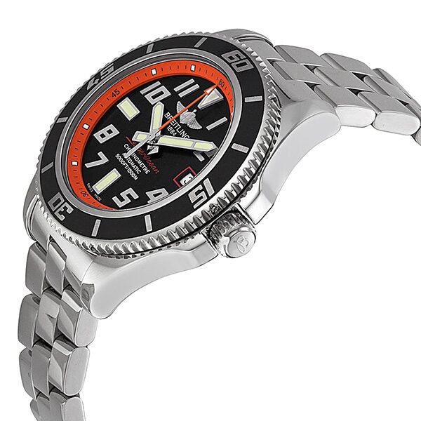 Breitling SuperOcean Automatic Black Dial Stainless Steel Men's Watch A17364Y4-BA89SS #A17364Y4/BA89-131A - Watches of America #2
