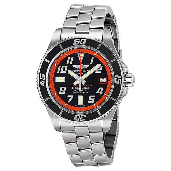 Breitling SuperOcean Automatic Black Dial Stainless Steel Men's Watch A17364Y4-BA89SS#A17364Y4/BA89-131A - Watches of America