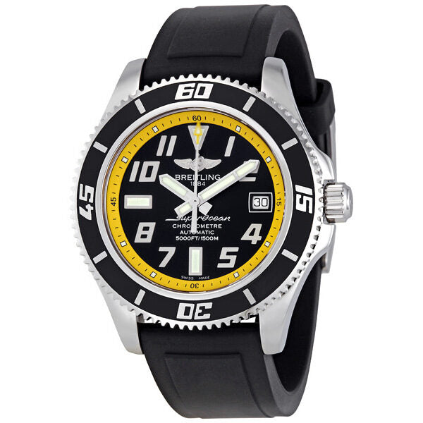 Breitling Superocean Black and Yellow Dial Men's Watch A1736402-BA32BKPT#A1736402/BA32 - Watches of America