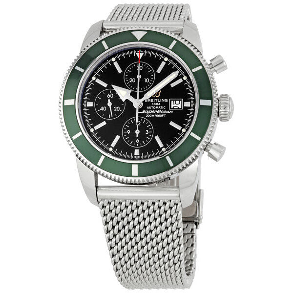 Breitling Superocean Heritage Black Dial Men's Chronograph Watch A13320Q4-B908#A13320Q4/B908SS - Watches of America