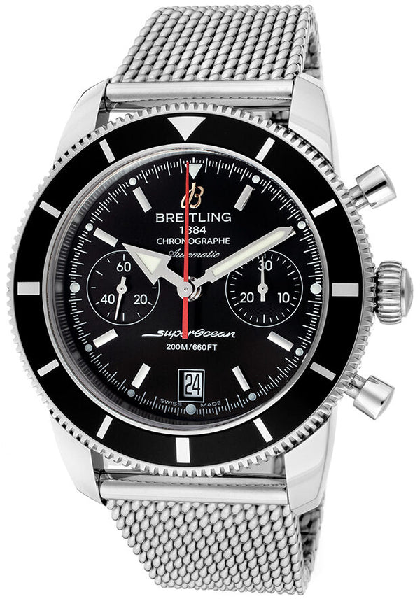 Breitling Superocean Heritage Chronograph 44 Black Dial Men's Watch #A2337024/BB81 - Watches of America