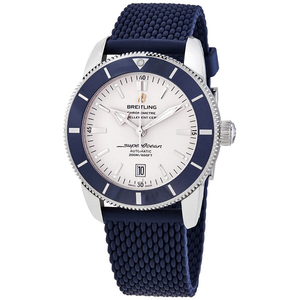 Breitling Superocean Heritage II Automatic Men's 46 mm Blue Aero Classic Rubber Watch #AB202016/G828-277S - Watches of America