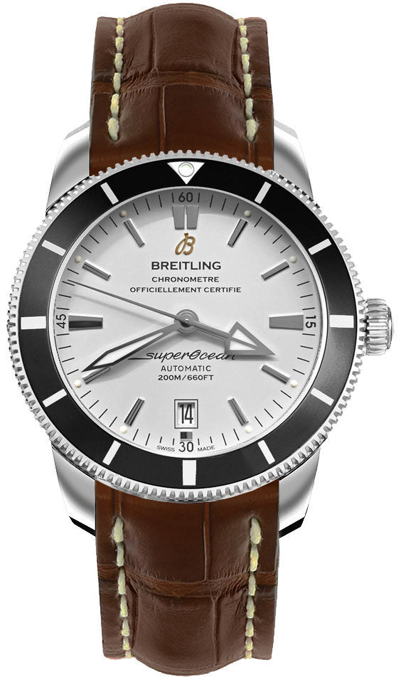 Breitling Superocean Heritage II Automatic Men's Brown Crocodile Leather Watch #AB201012/G827-739P - Watches of America