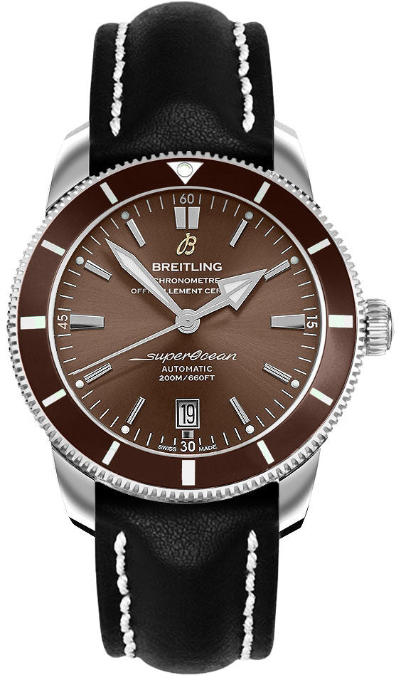 Breitling Superocean Heritage II Bronze Dial Men's Leather Watch #AB201033/Q617-436X - Watches of America