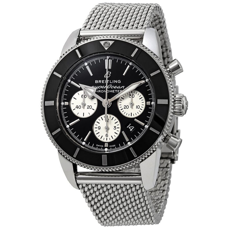 Breitling Superocean Heritage II Chronograph Automatic Chronometer Black Dial Men's Watch #AB0162121B1A1 - Watches of America