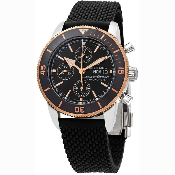 Breitling Superocean Heritage II Chronograph Automatic Chronometer Black Dial Men's Watch #U13313121B1S1 - Watches of America