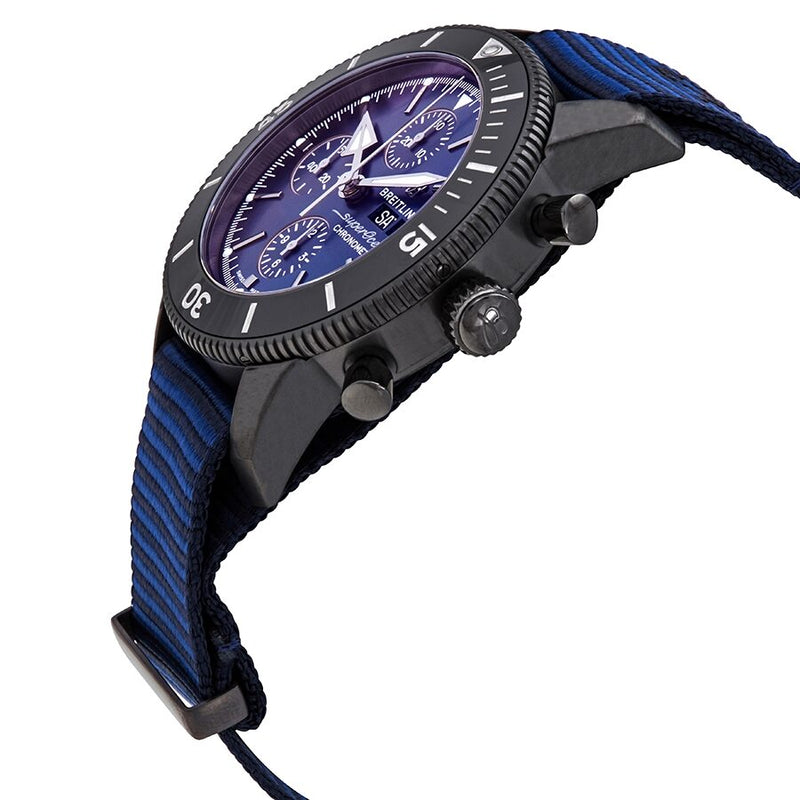 Breitling Superocean Heritage II Chronograph Automatic Chronometer Blue Dial Men's Watch #M133132A1C1W1 - Watches of America #2
