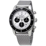 Breitling Superocean Heritage II Chronograph Automatic Chronometer Silver Dial Men's Watch #AB0162121G1A1 - Watches of America