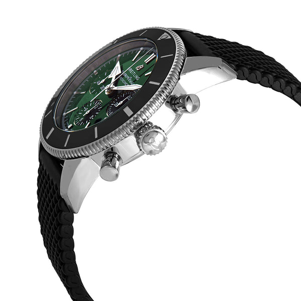 Breitling Superocean Heritage II Chronograph Automatic Green Dial Men's Limited Edition Watch #AB01621A1L1S1 - Watches of America #2