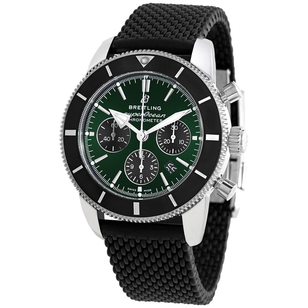 Breitling Superocean Heritage II Chronograph Automatic Green Dial Men's Limited Edition Watch #AB01621A1L1S1 - Watches of America