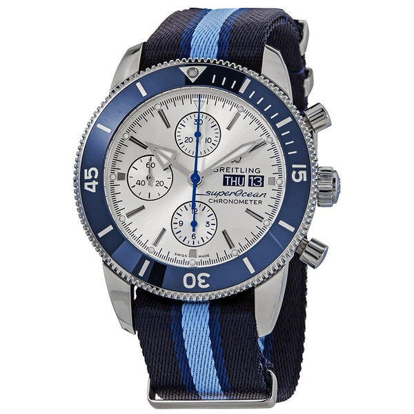 Breitling Superocean Heritage Limited Edition Chronograph Automatic Silver Dial Men's Watch #A133131A1G1W1 - Watches of America