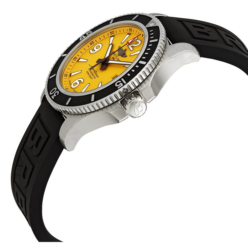 Breitling Superocean II Automatic Yellow Dial Men's Watch