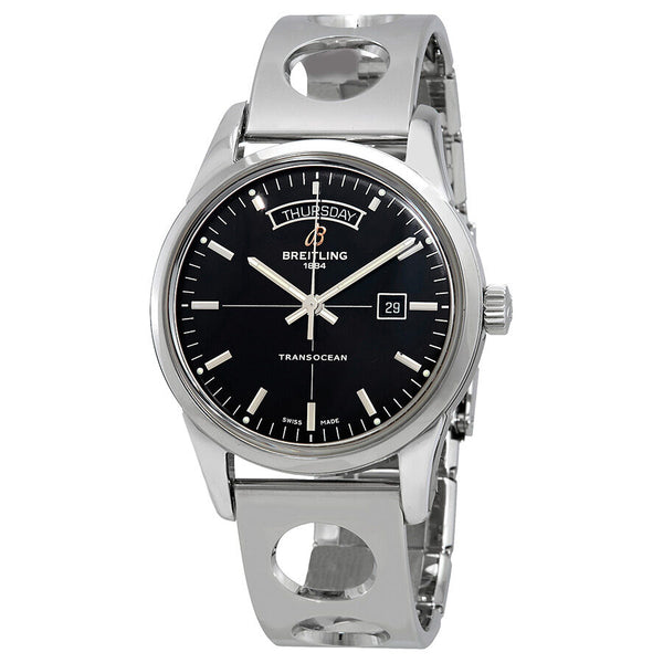 Breitling Transocean Automatic Black Dial Men s Watch A4531012 BB69 222A Watches of America