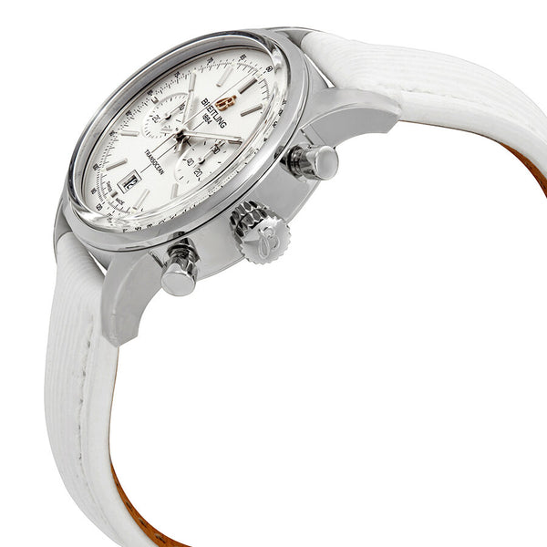 Breitling Transocean Automatic Silver Dial White Leather Watch A4131012/G757-237X#A4131012/G757-237XS-A18BA.1 - Watches of America #2