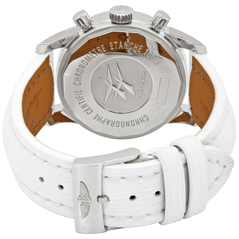 Breitling Transocean Automatic Silver Dial White Leather Watch A4131012/G757-237X#A4131012/G757-237XS-A18BA.1 - Watches of America #3