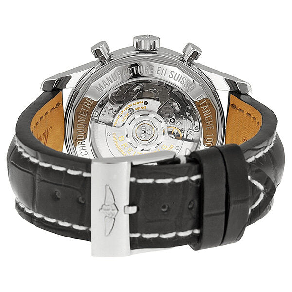 Breitling TransOcean Chrono Black Dial Brown Leather Men's Watch #UB015212-BC74BKCT - Watches of America #3