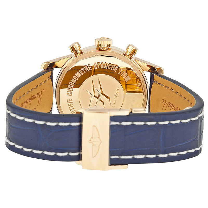 Breitling Transocean Chronograph 38 Blue Dial 18kt Rose Gold Men's Watch R4131012-C863BLCD #R4131012/C863 - Watches of America #3