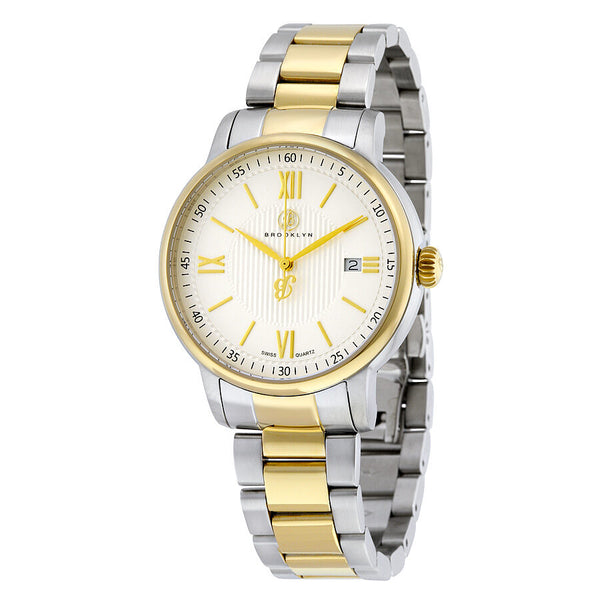 Brooklyn Livingston Classic Swiss Quartz Silver Dial Men's Watch #101-M71122 - Watches of America