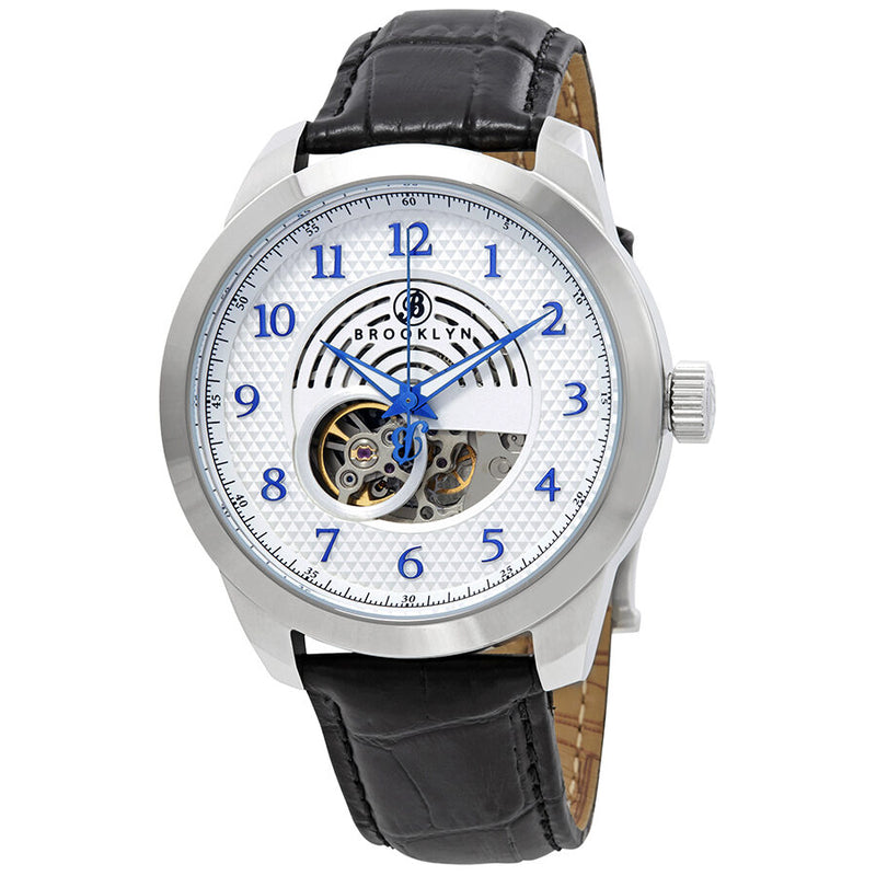 Brooklyn Watch Co. Carlton Automatic Silver Dial Men's Watch #203-M1121 - Watches of America