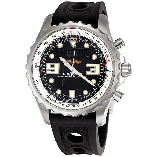 Breitling Chronospace Black Digital Analog Dial Men's Watch A7836534-BA26BKOR#A7836534-BA26-201S-A20D.2 - Watches of America