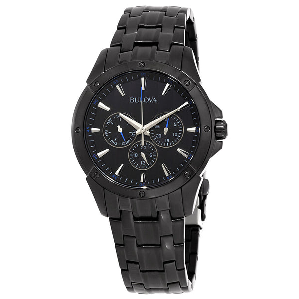 Bulova Classic Multifuction Black Dial Men's Watch #98C121 - Watches of America