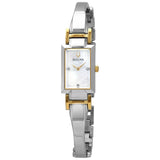 Bulova Classic Quartz Diamond Mother of Pearl Dial Ladies Watch #98P188 - Watches of America