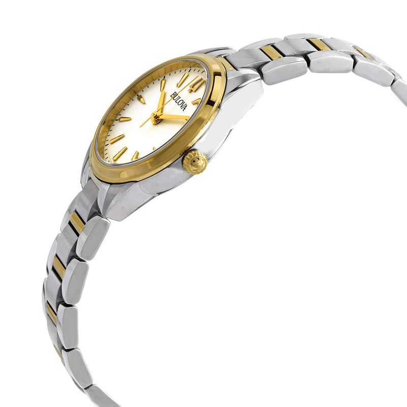 Bulova Classic Quartz Silvery White Dial Ladies Watch #98L277 - Watches of America #2