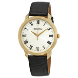 Bulova Classic White Dial Yellow Gold-tone Men's Watch #97A123 - Watches of America