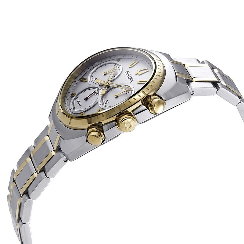 Bulova Curv Collection Chronograph Quartz Silver Dial Men's Watch #98A157 - Watches of America #2