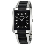 Bulova Dress Black Dial Two-tone Men's Watch #98A117 - Watches of America