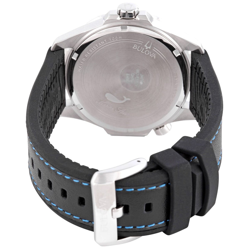 Bulova Marine Star Quartz Black Dial Men's Watch #96B337 - Watches of America #3